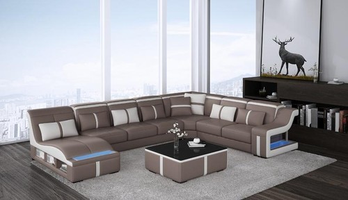 Ledersofa wohnlandschaft - ledersofa,