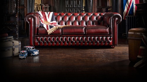 Chesterfield sitzer sofa - 3,