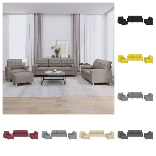 Sofagarnitur mit kissen sessel - sofagarnitur,