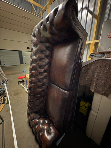 Dunkelbrauner chesterfield - dunkelbrauner,