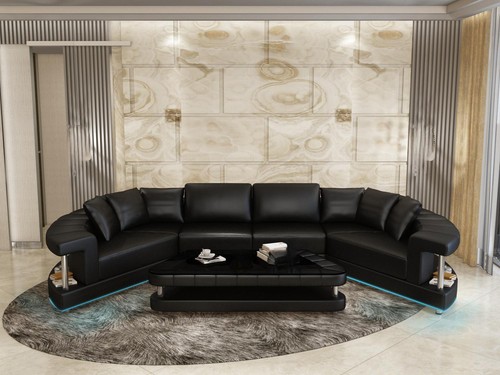 Ledersofa couch wohnlandschaft - ledersofa,