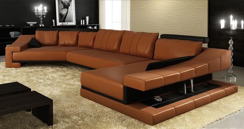 Ledersofa wohnlandschaft xxl - wohnlandschaft,