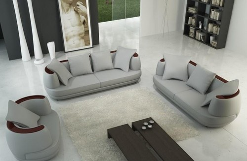 Ledersofa usb sofagarnitur - usb,