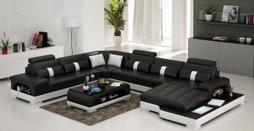 Leder form wohnlandschaft - leder,