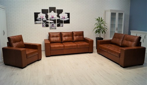 Echt leder sofagarnitur 1 - leder,
