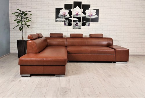 Rindsleder ecksofa 100 echt - ecksofa,