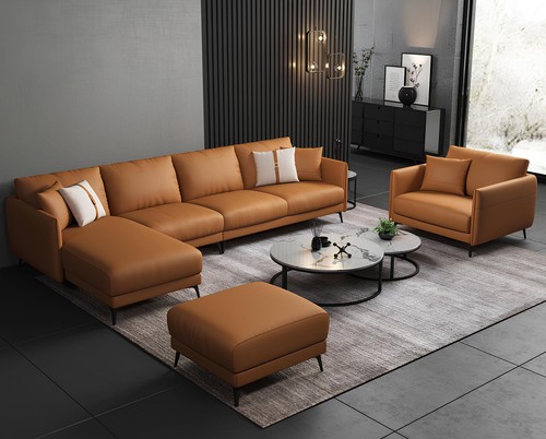 Ecksofa sessel ledersofa - +,