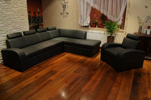 Echtleder sofagarnitur ecksofa - sofagarnitur,