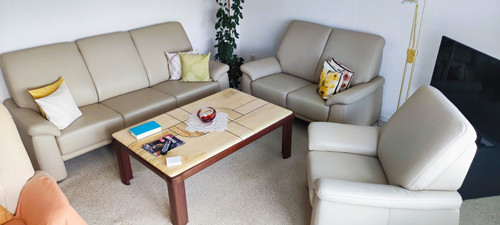 Tlg couchgarnitur leder - couchgarnitur,