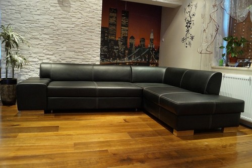 Rindsleder ecksofa 100 - ecksofa, 100%