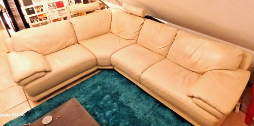 Leder couch garnitur - leder,